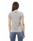 Trussardi Action Gray Cotton Women T-Shirt