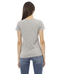 Trussardi Action "Gray Cotton Women T-Shirt"