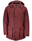 Hugo Boss Red Polyester Men Jacket