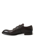 Dolce & Gabbana Elegant Triple Buckle Leather Dress Shoes