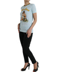 Dolce & Gabbana Elegant Light Blue Cotton T-Shirt