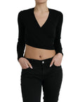 Dolce & Gabbana Elegant Black Virgin Wool Cardigan Sweater
