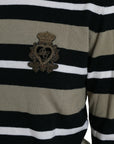Dolce & Gabbana Elegant Striped Turtleneck Wool Sweater