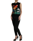 Dolce & Gabbana Elegant Jungle Print Crew Neck Tank Top