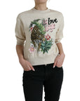 Dolce & Gabbana Elegant Jungle Print Crewneck Sweater