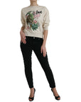 Dolce & Gabbana Elegant Jungle Print Crewneck Sweater