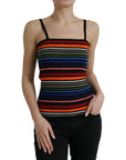 Dolce & Gabbana Chic Striped Spaghetti Strap Tank Top