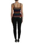 Dolce & Gabbana Chic Striped Spaghetti Strap Tank Top