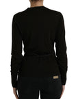 Dolce & Gabbana Elegant Black Virgin Wool Cardigan