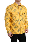 Dolce & Gabbana Elegant Yellow Padded Blouson Jacket