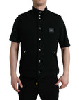 Dolce & Gabbana Elegant Black Sleeveless Vest Jacket