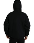 Dolce & Gabbana Elegant Black Bomber Jacket with Hood