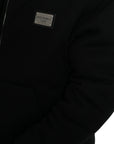 Dolce & Gabbana Elegant Black Bomber Jacket with Hood
