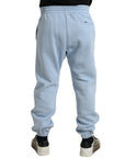 Dolce & Gabbana Elegant Light Blue Cotton Blend Joggers