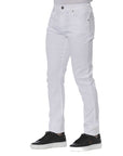 Trussardi Jeans White Cotton Men Jean