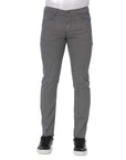 Trussardi Jeans Gray Cotton Men Pants