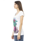 Just Cavalli White Cotton Women T-Shirt