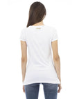 Just Cavalli White Cotton Women T-Shirt