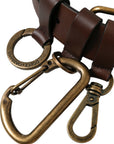 Dolce & Gabbana Elegant Brown Calf Leather Belt - Timeless Accessory