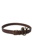 Dolce & Gabbana Elegant Calf Leather Belt with Metal Buckle Closure