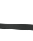 Dolce & Gabbana Elegant Black Leather Belt with Metal Buckle