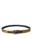 Dolce & Gabbana Elegant Gold Leather Belt