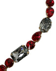 Dolce & Gabbana Radiant Red Crystal Buckle Waist Belt