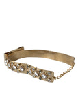 Dolce & Gabbana Gold-Tone Crystal Embellished Waist Belt