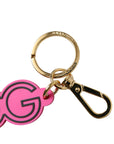 Dolce & Gabbana Chic Gold and Pink Keychain Elegance
