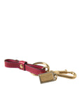 Dolce & Gabbana Stunning Red Leather Keychain