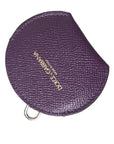 Dolce & Gabbana Elegant Purple Leather Mirror Holder