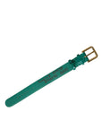 Dolce & Gabbana Elegant Green Leather Neck Band