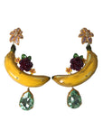 Dolce & Gabbana Chic Clip-on Banana Dangle Earrings