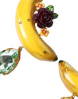 Dolce & Gabbana Chic Clip-on Banana Dangle Earrings