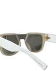 Dolce & Gabbana Chic White Acetate Designer Sunglasses