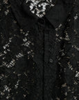 Dolce & Gabbana Elegant Floral Lace Blouse Top