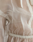 Dolce & Gabbana Elegant Silk Blend Long Sleeve Blouse