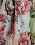 Dolce & Gabbana Elegant Multicolor Silk Blend Long Sleeve Top