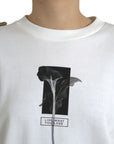 Dolce & Gabbana Chic Black and White Crew Neck Sweater