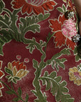 Dolce & Gabbana Maroon Floral Jacquard Mini Skirt