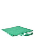 Prada Elegant Green Fabric Tote Bag