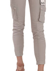 Dolce & Gabbana Chic Khaki Cotton Blend Trousers