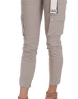 Dolce & Gabbana Chic Khaki Cotton Blend Trousers