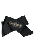 Dolce & Gabbana Black Swarovski Crystal Embellished Hair Clip