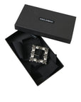 Dolce & Gabbana Black Swarovski Crystal Embellished Hair Clip