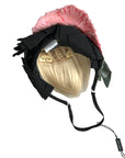 Dolce & Gabbana Black Viscose White Hair Parrucchiera Headband Diadem