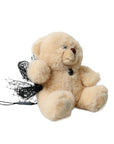 Dolce & Gabbana Beige Teddy Bear Mesh Net Band Hair Clip
