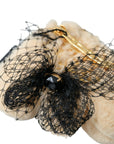 Dolce & Gabbana Beige Teddy Bear Mesh Net Band Hair Clip