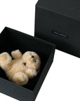 Dolce & Gabbana Beige Teddy Bear Mesh Net Band Hair Clip