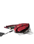 Dolce & Gabbana Multicolor Rose Silk Crystal Netted Logo Headband Diadem